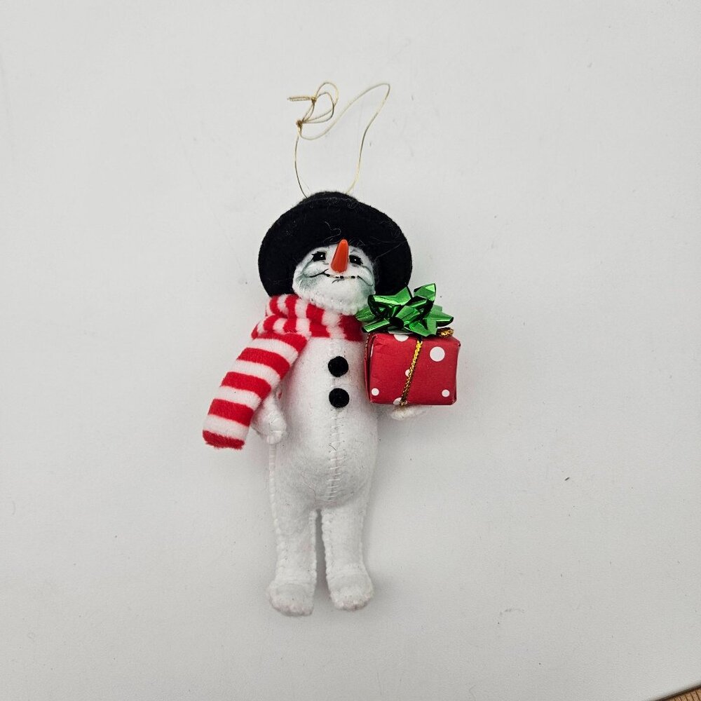 Annalee Poseable Snowman Felt Christmas Holiday Ornament